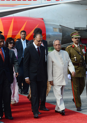 The President Arrives In Mauritius On Three Day State Visit