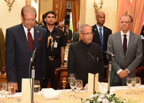 The President Of Republic Of Mauritius Hosts Luncheon For The President Of India