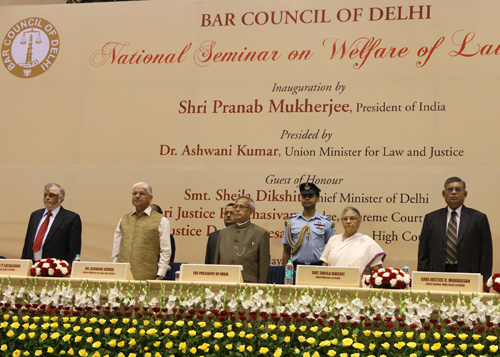 President Inaugurates National Seminar On Welfare Of Lawyers