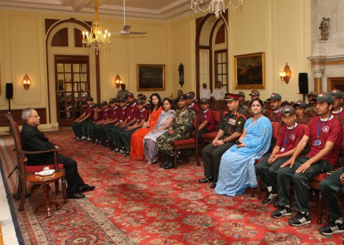 Students From Jammu & Kashmir Call On The President