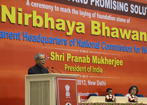 President Lays The Foundation Stone Of Nirbhaya Bhawan