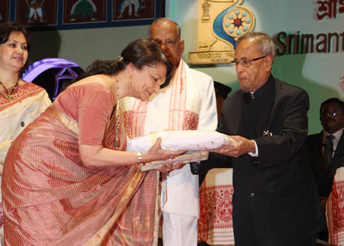 President Of India Presents Asom Ratna Award And Srimanta Shankardeva Award