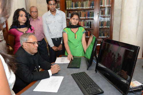 President Of India Inaugurates An Audio-visual Section In Library Of The Rashtrapati Bhavan