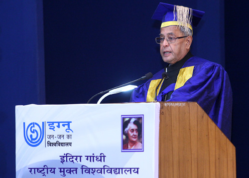 Speech By The President Of India, Shri Pranab Mukherjee On The Occasion Of The 26th Convocation Of The Indira Gandhi National Open University