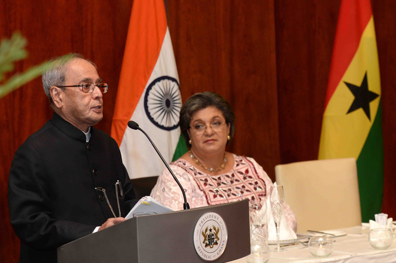 Speech By The President Of India, Shri Pranab Mukherjee At The Banquet Hosted In His Honour By President Of Republic Of Ghana, H.e. Mr. John Dramani Mahama