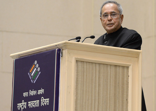 Speech by the President of India, Shri Pranab Mukherjee at Fourth National Voter's Day Organizes by the Election Commision of India